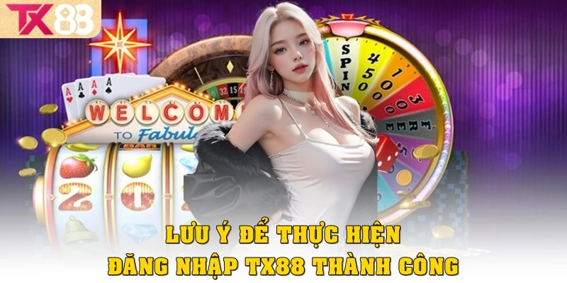Lưu ý để thực hiện đăng nhập TX88 thành công